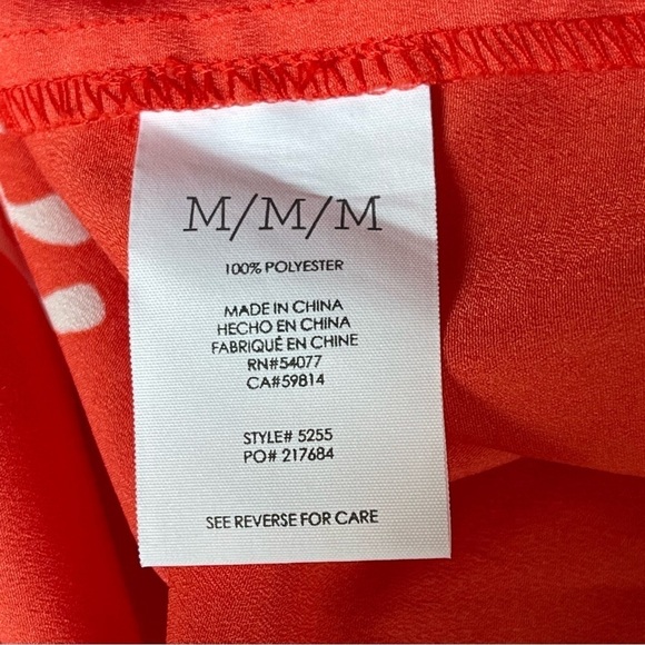 CAbi #5255 Mosaic Tank Spring '17 Floral Tie Top size Medium like new - Picture 5 of 11